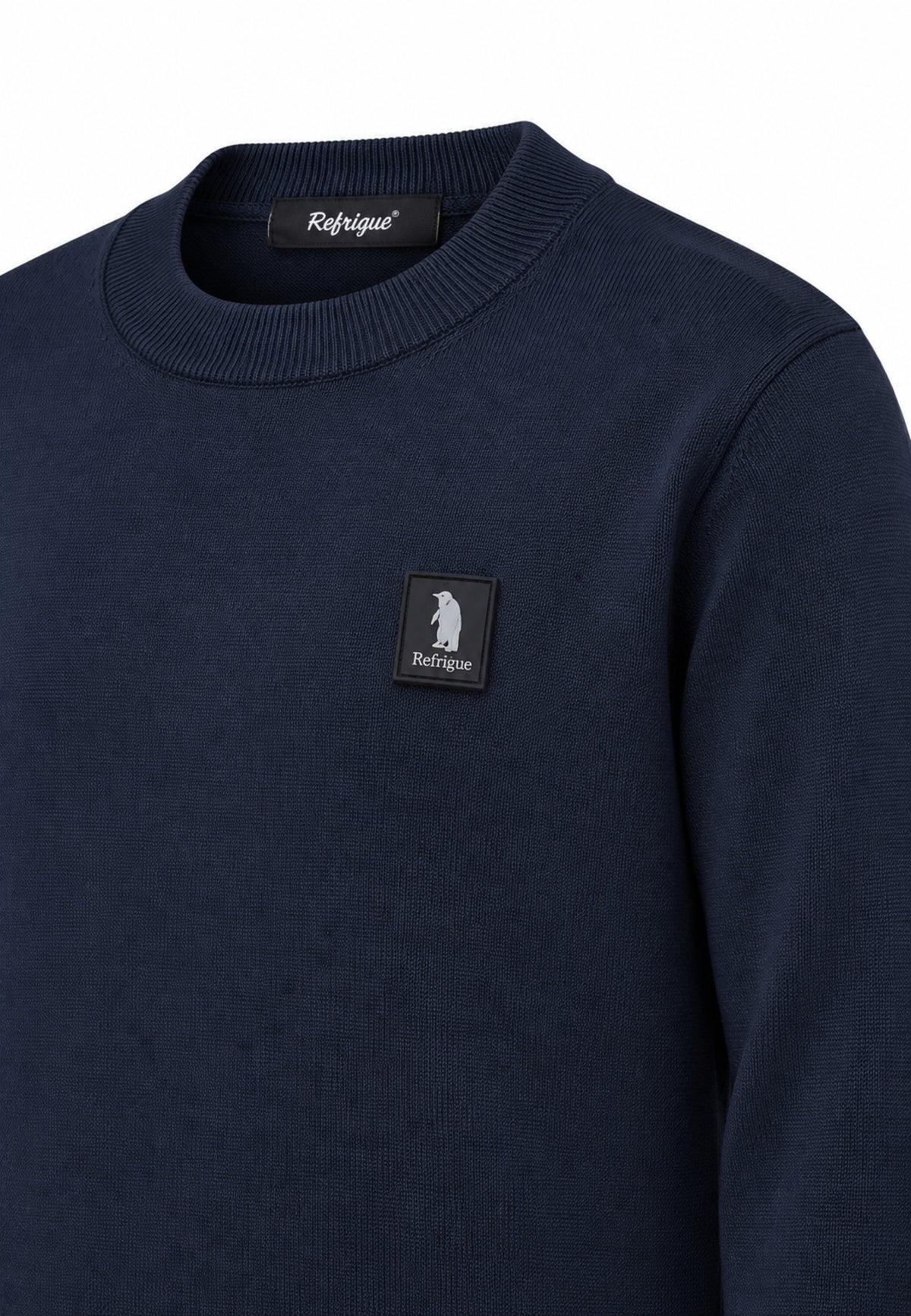Refrigue MAGLIONE BLU GIROCOLLO CON MINI LOGO Bambini e ragazzi 2831W00079.BLU_