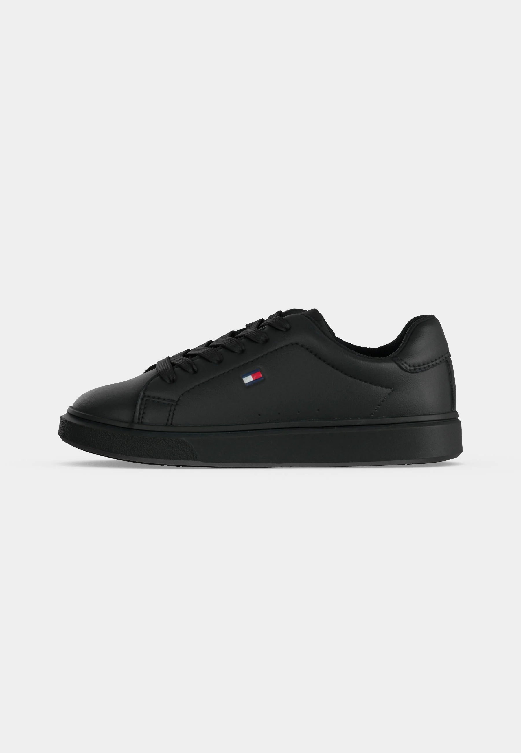 TOMMY HILFIGER SCARPA NERA CON LACCI E LOGO PICCOLO Bambini e ragazzi G-T3X9-35233-1355999.NE_