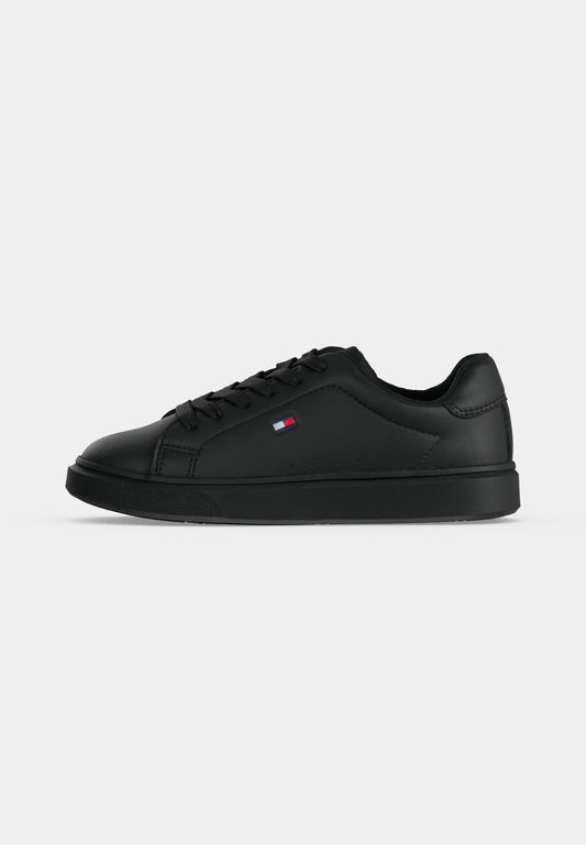 TOMMY HILFIGER SCARPA NERA CON LACCI E LOGO PICCOLO Bambini e ragazzi G-T3X9-35233-1355999.NE_