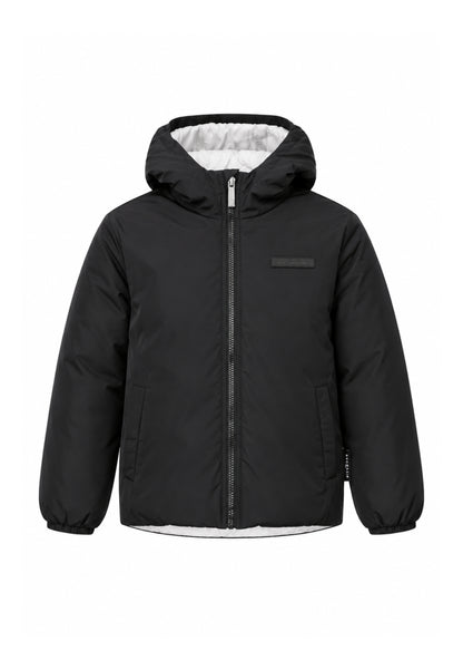 John Richmond GIUBBOTTO NERO REVERSIBILE  CON CAPPUCCIO Bambini e ragazzi RBA26036GB.NE_