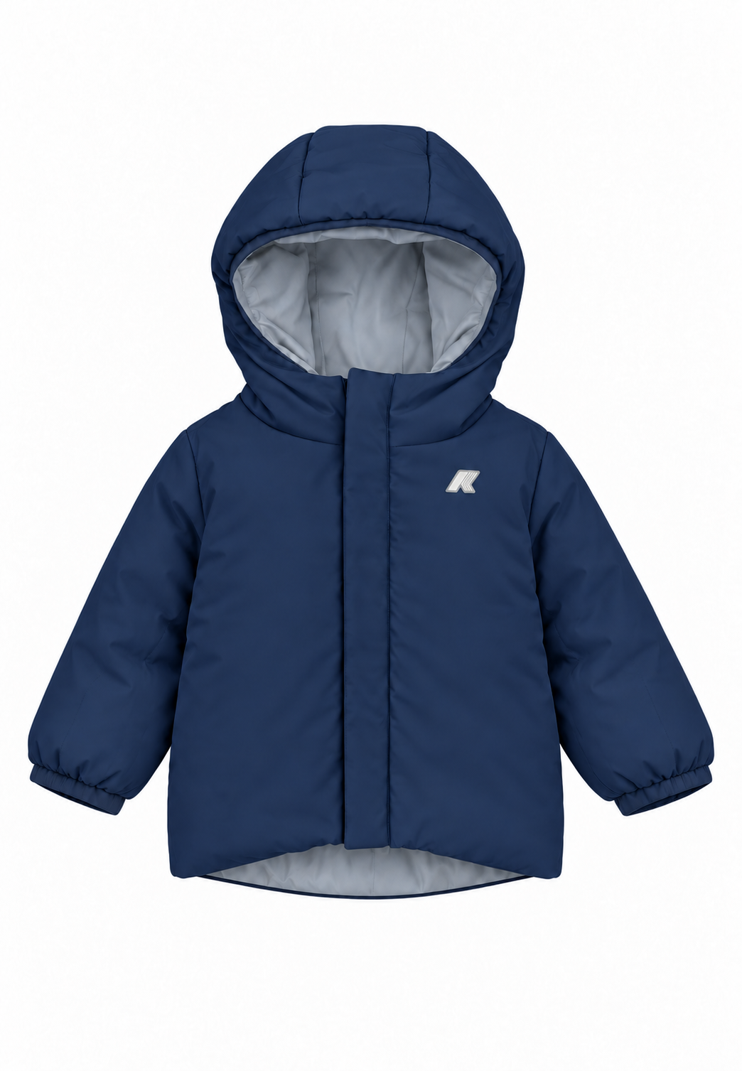 K-Way bambino Jack ST Warm Double – Giacca Reversibile Celeste e Verde
