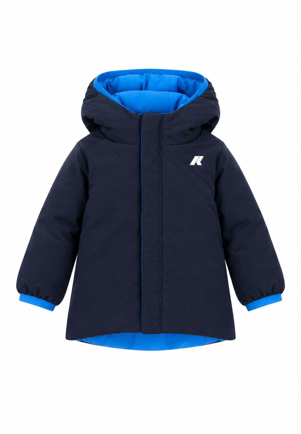 K-Way Infant Jack St Warm Double Giacca Reversibile Bambino Blue Royal / Blue Depth