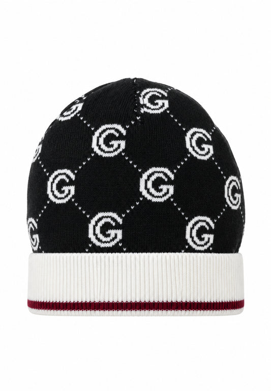 Gabriella Gucci CAPPELLO IN MAGLIA CON LOGO ALL OVER Bambine e ragazze GK341.NE_