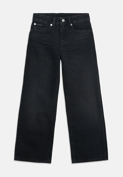 CALVIN KLEIN JEANS nero zampa larga bambina a cinque tasche Bambine e ragazze LVCKFJC08G1BY.NE_