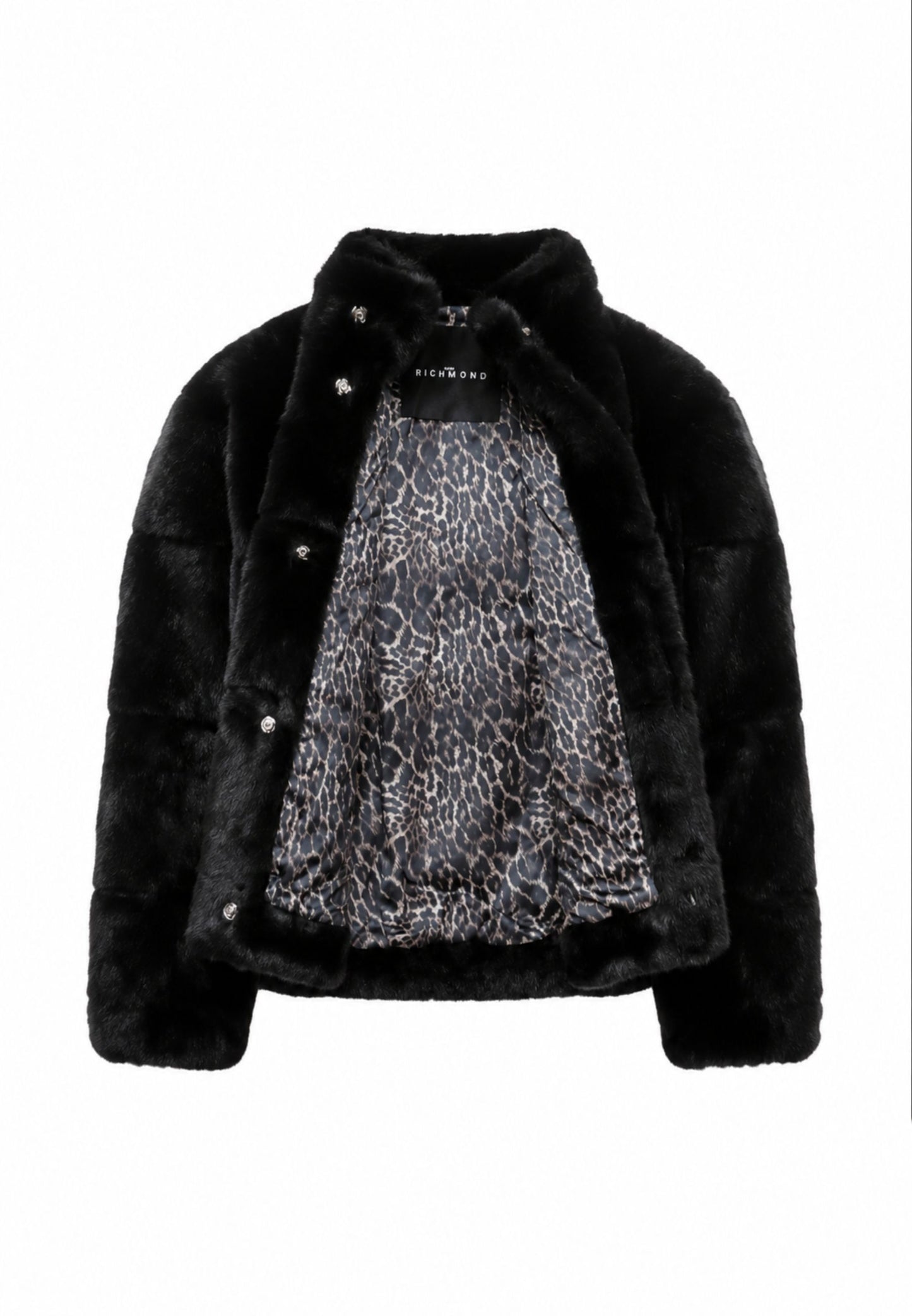 John Richmond PELLICCIA NERA A COLLO ALTO Bambine e ragazze rga26097pl.ne_