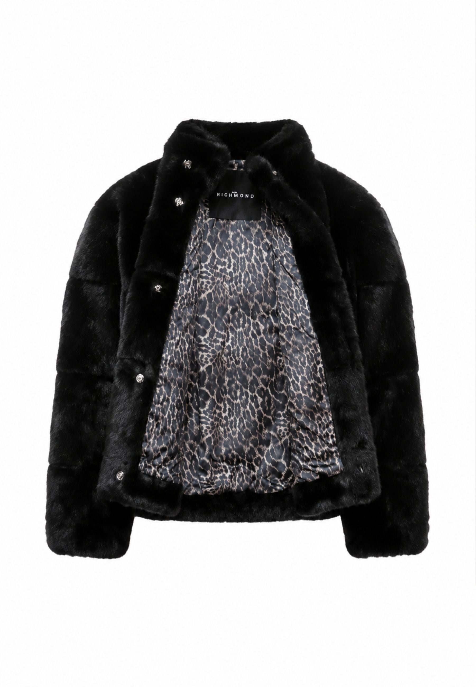John Richmond PELLICCIA NERA A COLLO ALTO Bambine e ragazze rga26097pl.ne_