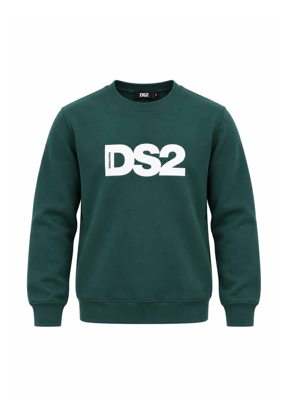 DS2 FELPA VERDE A GIROCOLLO CON LOGO CENTRALE Bambini e ragazzi F62K281.VER_