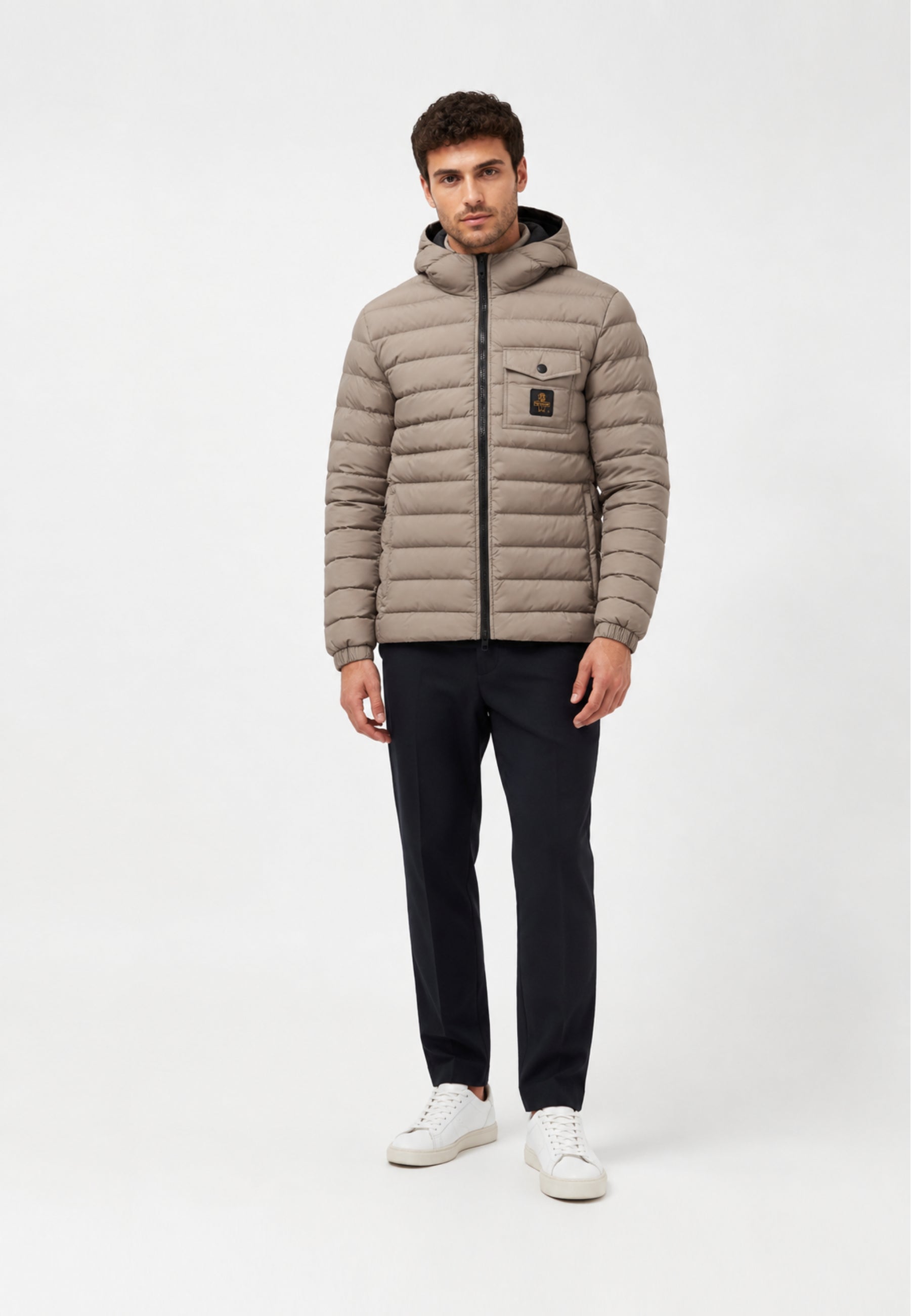 REFRIGIWEAR GIUBBOTTO BEIGE TRAPUNTATO LEGGERO Uomo HUNTER JACKET.BEIGE_