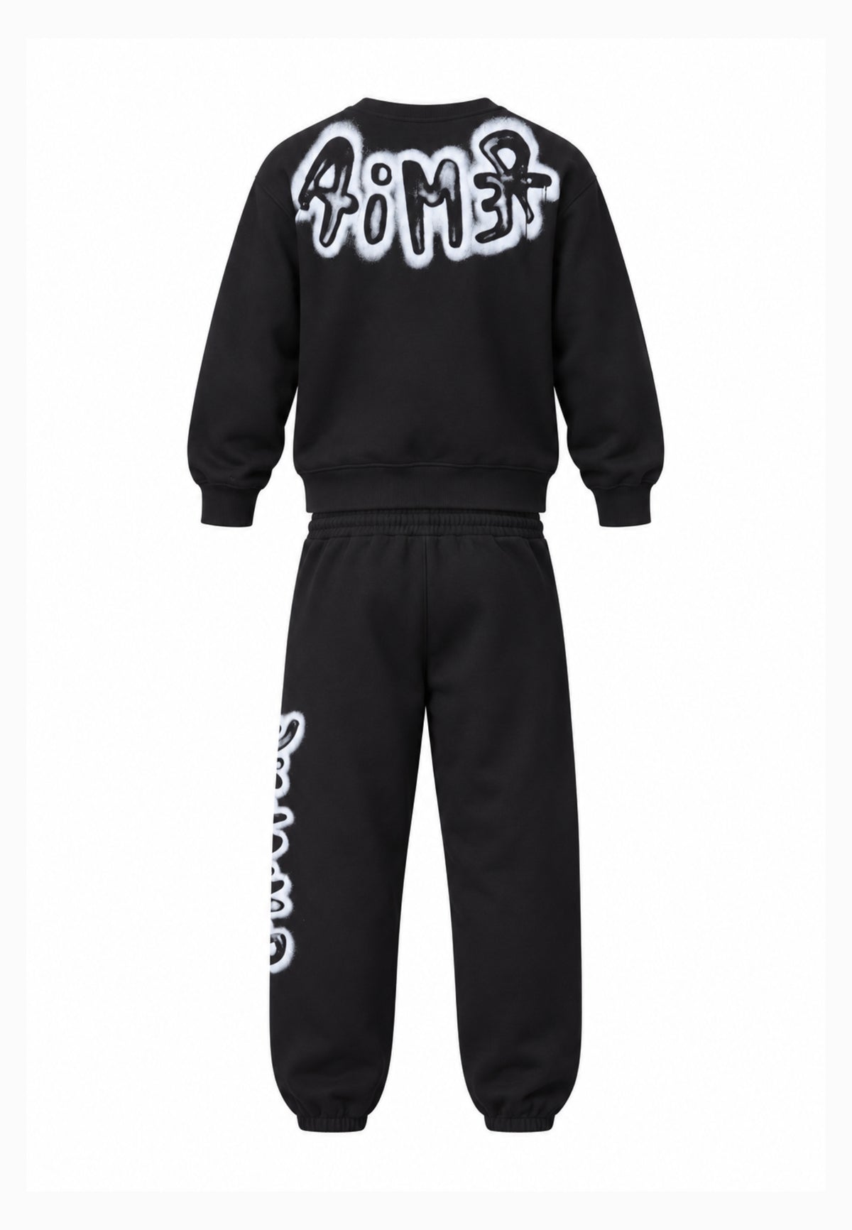 Disclaimer TUTA NERA CON LOGO GRAFFITI BIANCO Bambine e ragazze 26IDK59215.NERO_