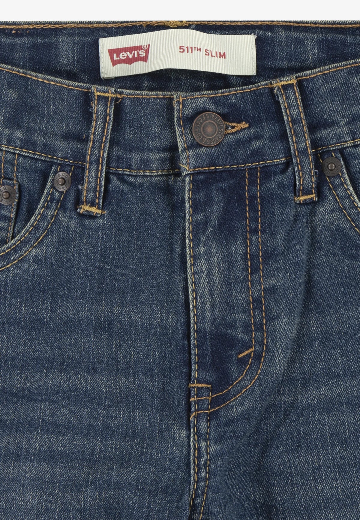 Levi's JEANS BLU DENIM 511 SLIM FIT A CINQUE TASCHE Bambini e ragazzi 9e2006-m8n.denim