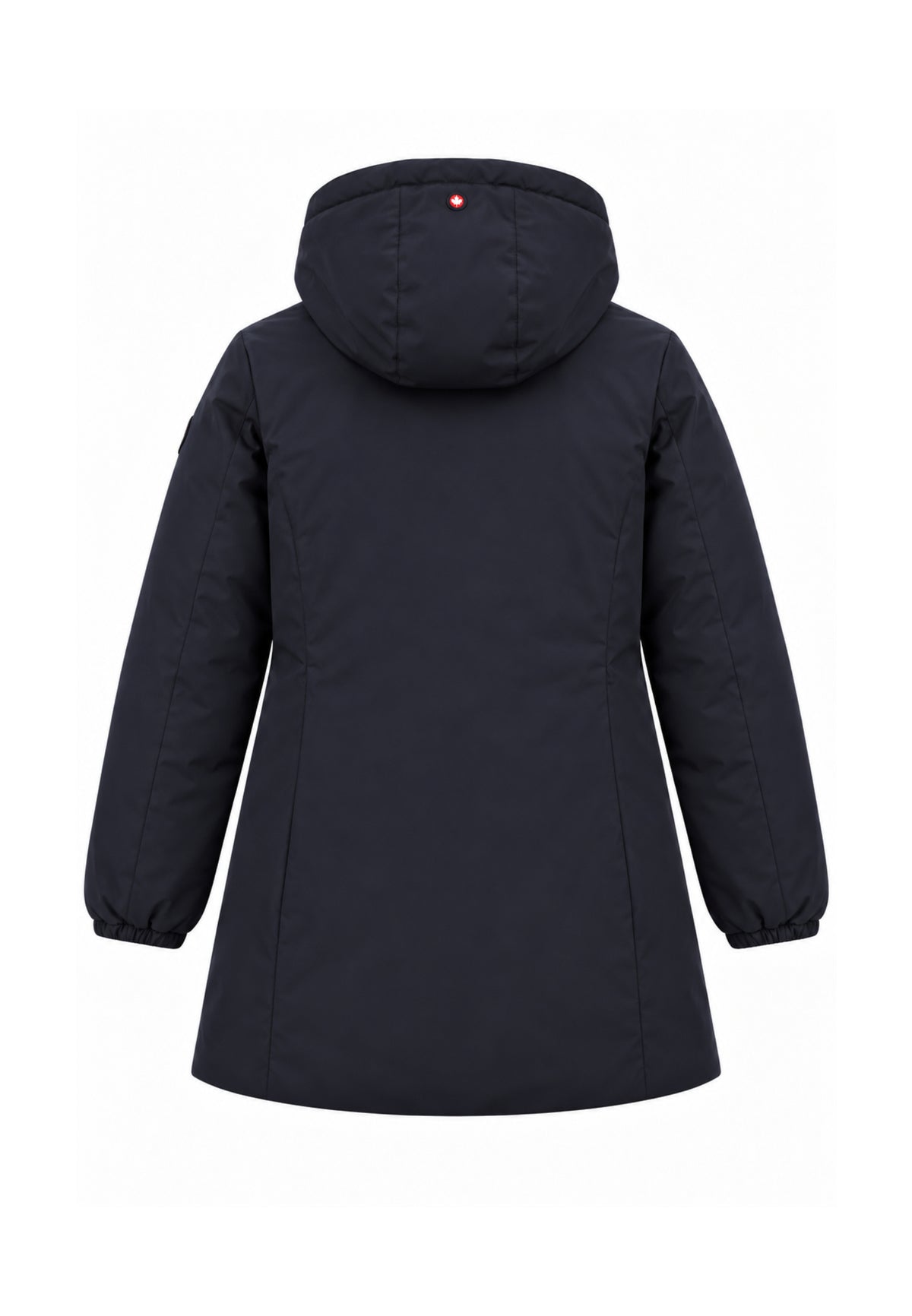 Canadiens Giubbotto blu imbottito lunghezza coscia con cappuccio Donna shari long/w.blu