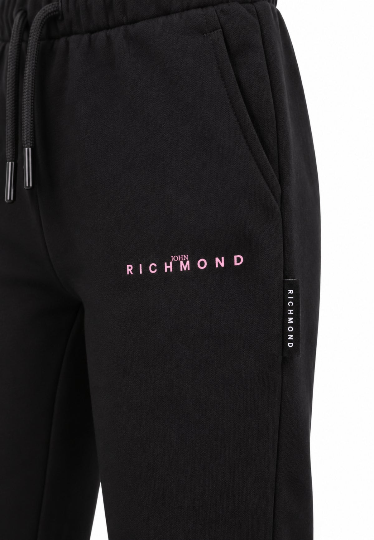 John Richmond TUTA ROSA A GIROCOLLO CON PANTALONE NERO Bambine e ragazze RGA26019CF.ROSA_