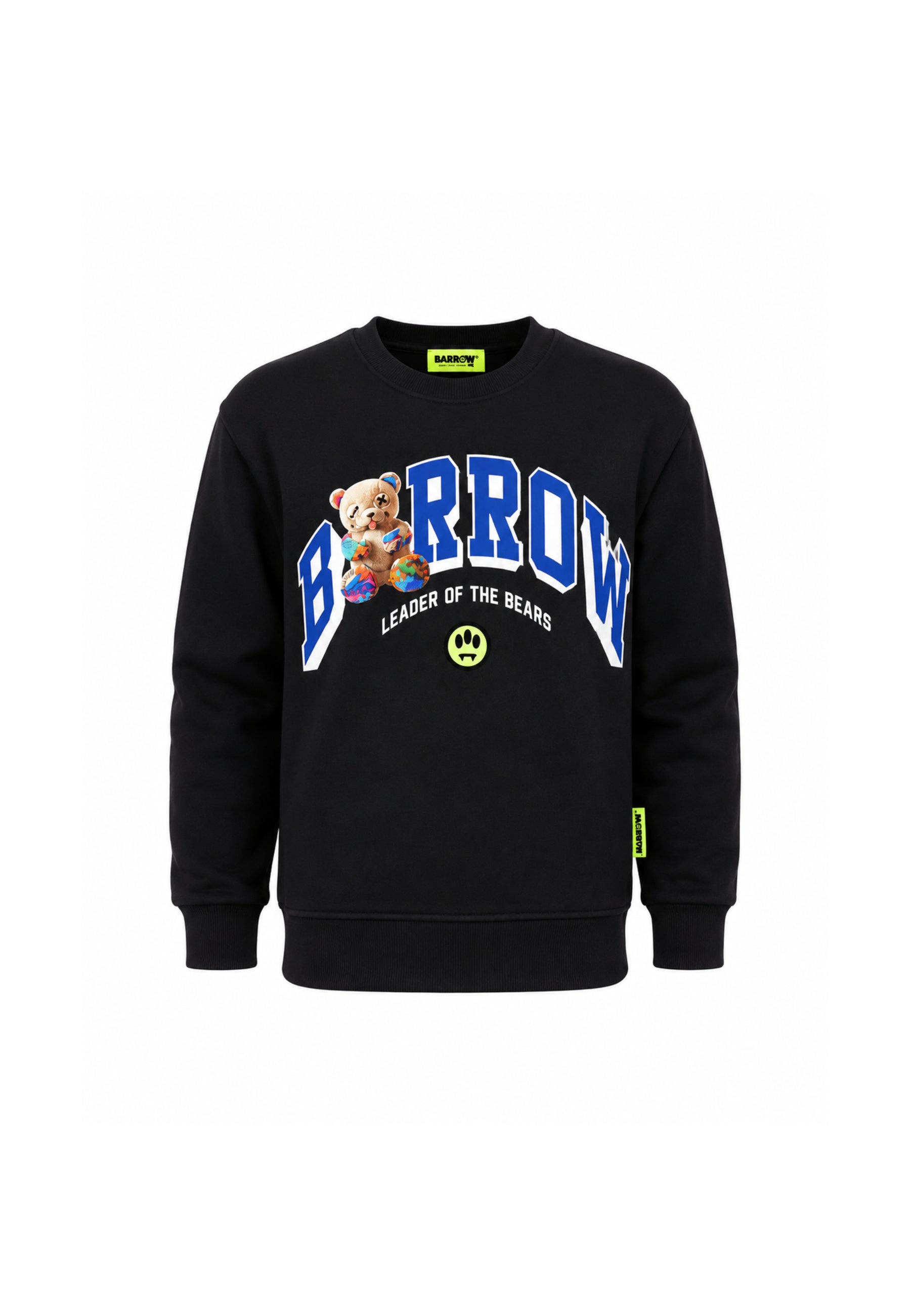 BARROW FELPA nera GIROCOLLO CON LOGO CENTRALE E MINI TEDDY Bambini e ragazzi F6BKJUSW032.NE_