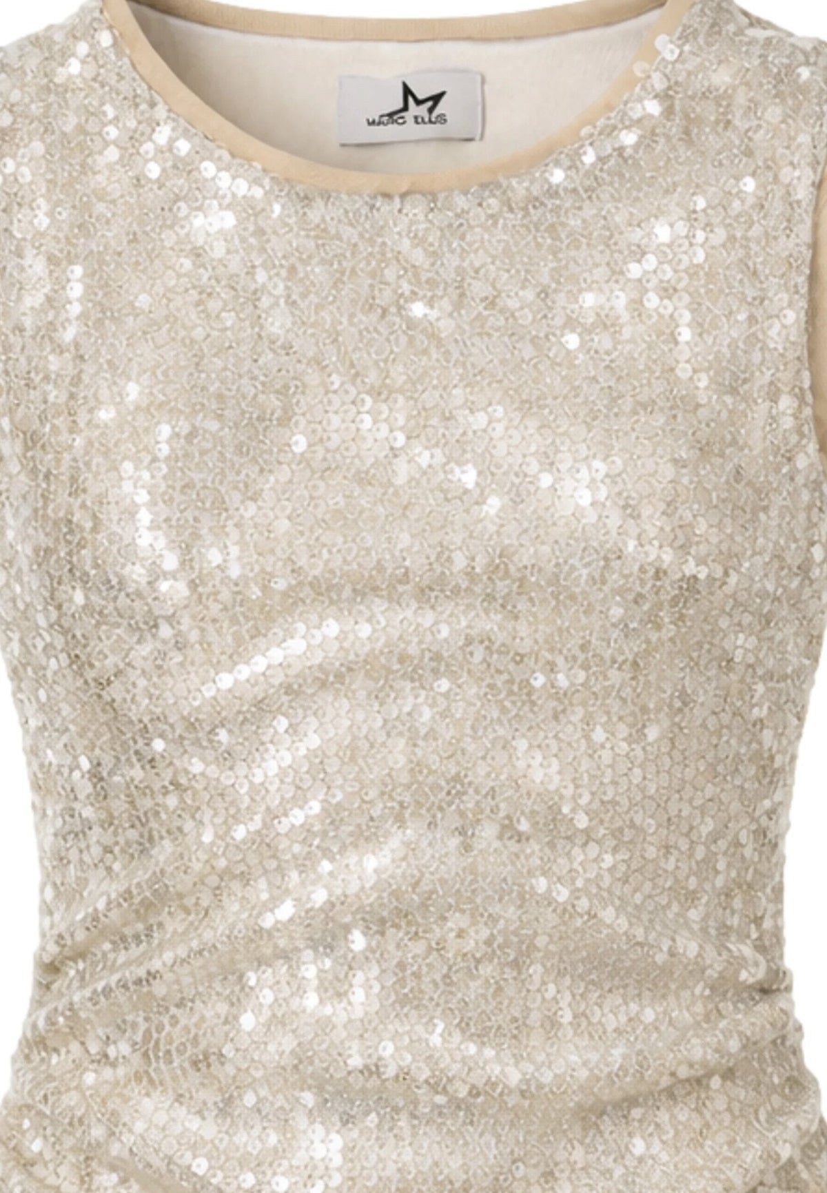 MARC ELLIS marc ellis abitino beige con paillettes dorate bambina jmjdr03298_ JMJDR03298_- JMJDR03298_