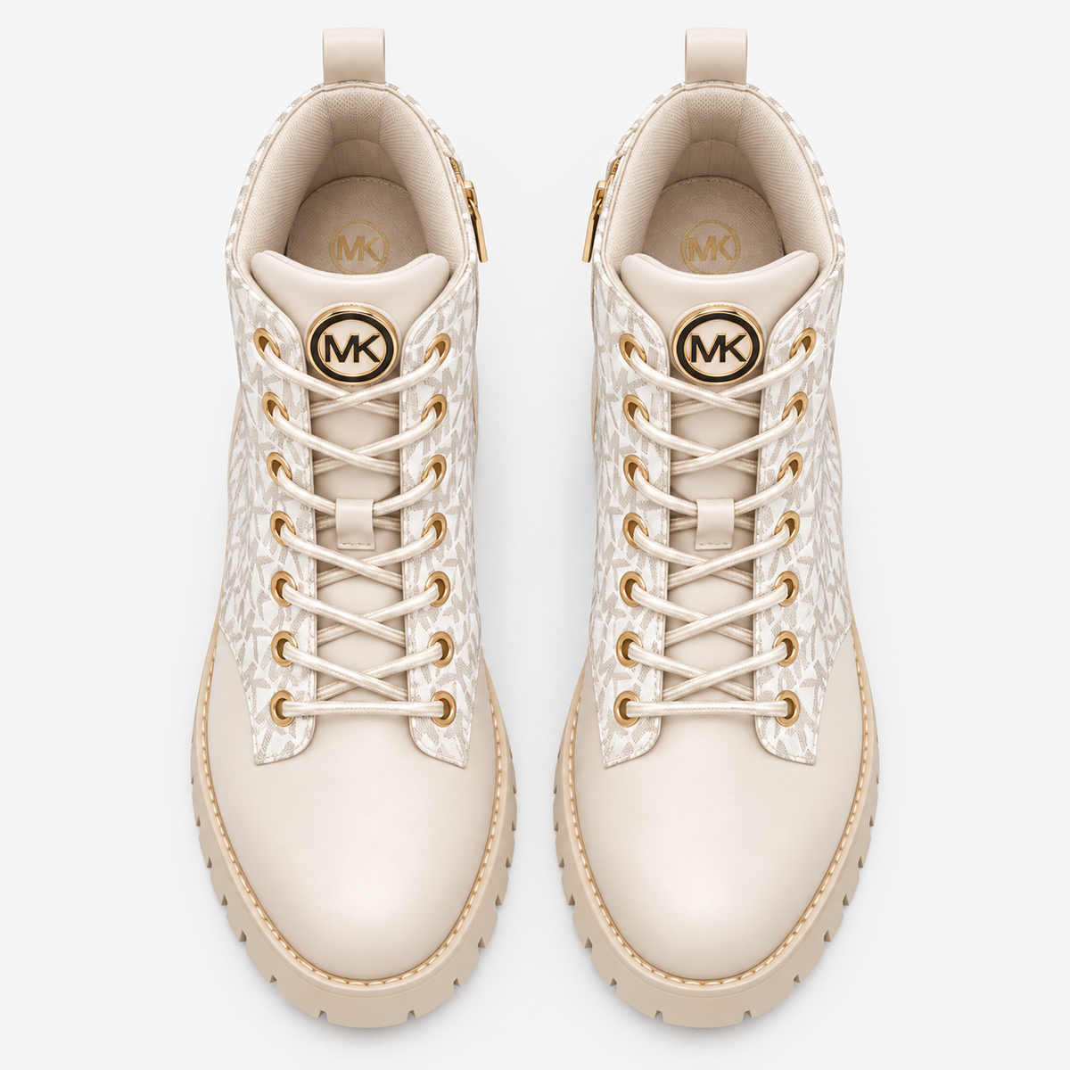 Michael Kors Kalina Anfibi Vanilla Bambina con Monogramma
