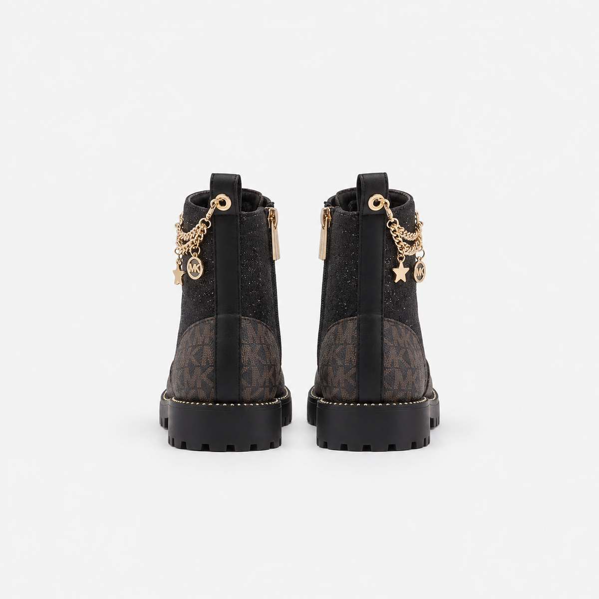 Michael Kors Kalina Charm Anfibi Neri Glitter Bambina