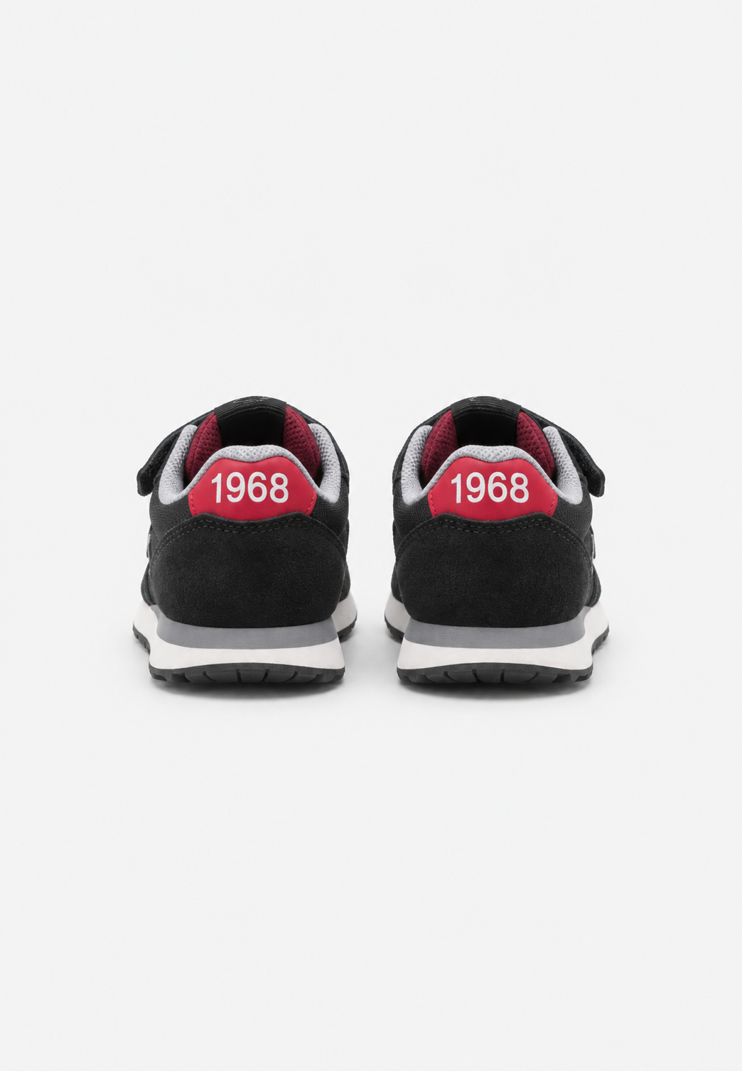 SUN68 Boy's Tom Solid Sneakers Nere Bambino con Strappi Z46301B