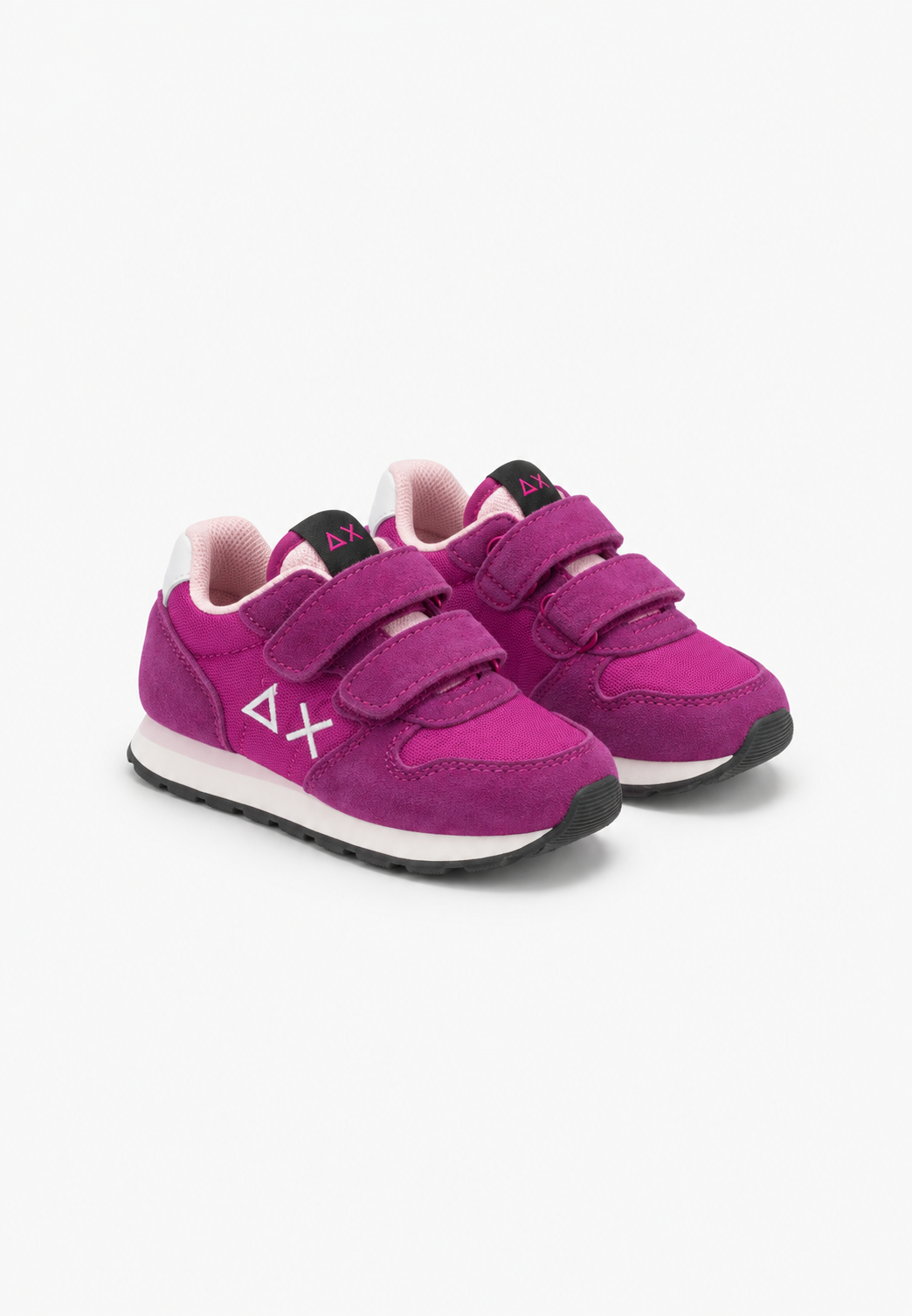 SUN68 Girl's Ally Solid Sneakers Ciclamino Neonata con Strappi