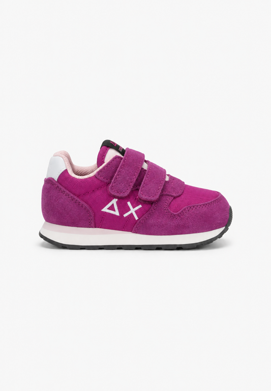 SUN68 Girl's Ally Solid Sneakers Ciclamino Neonata con Strappi
