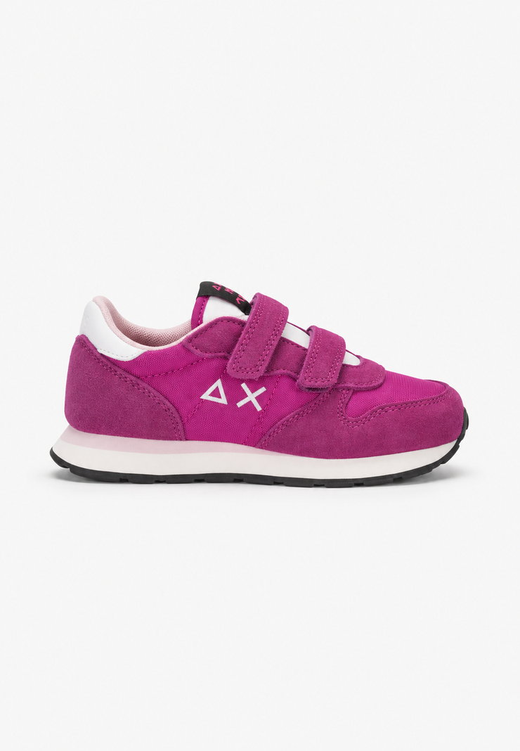 SUN68 Girl's Ally Solid Sneakers Ciclamino Bambina con Strappi