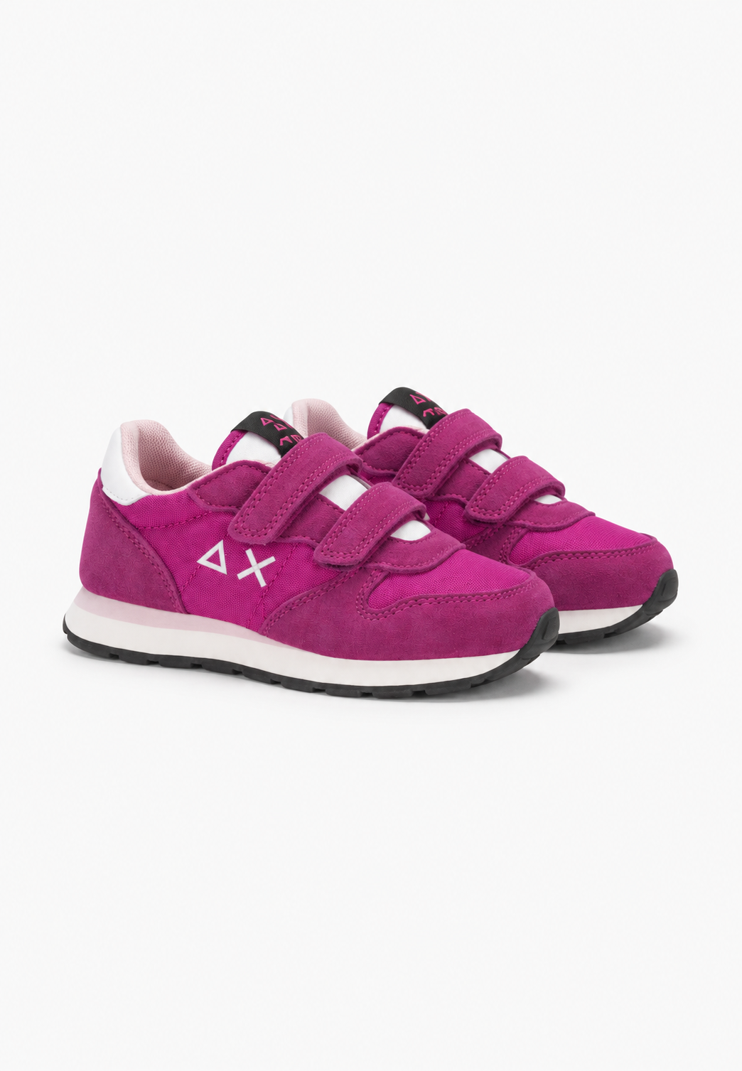 SUN68 Girl's Ally Solid Sneakers Ciclamino Bambina con Strappi