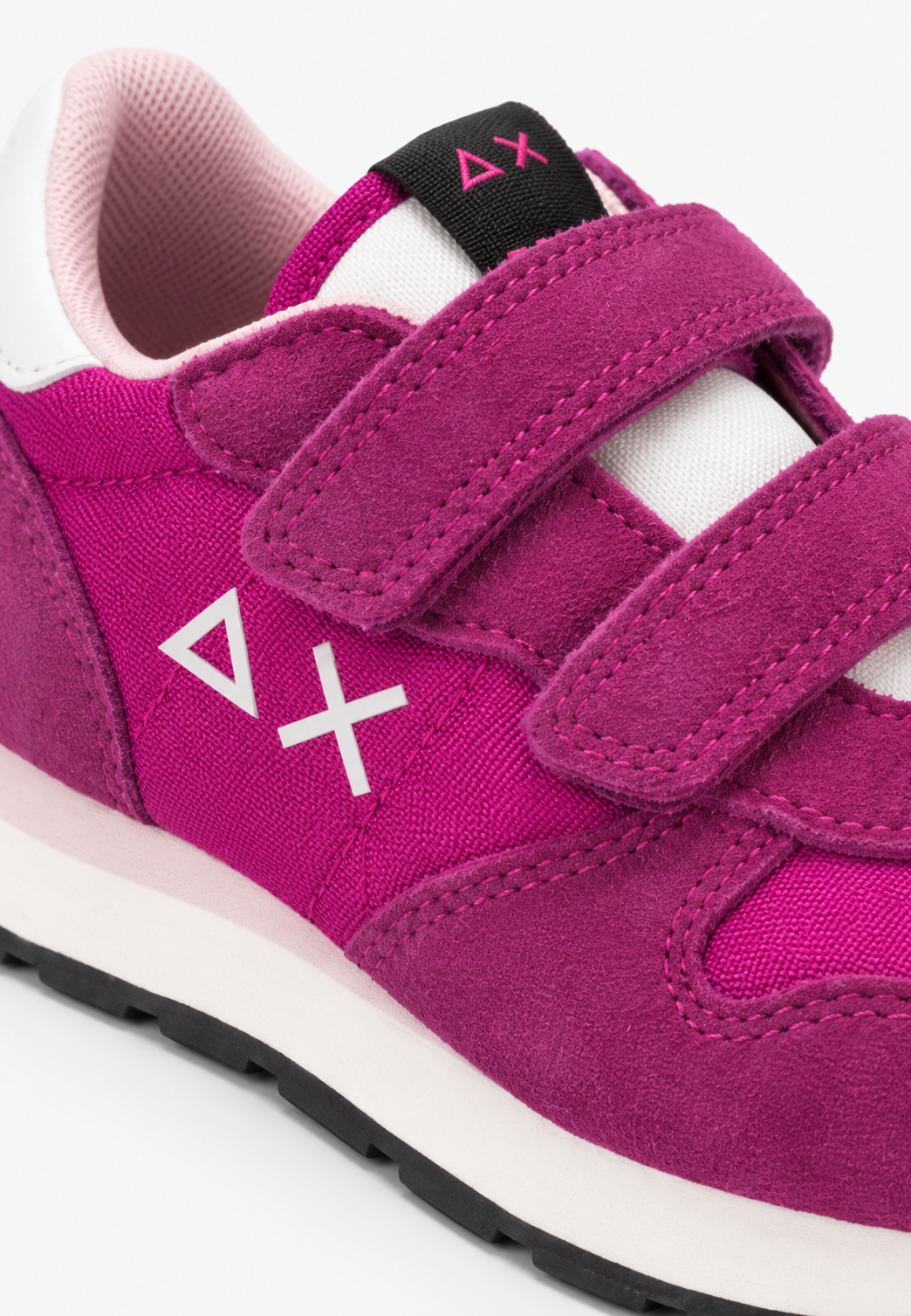 SUN68 Girl's Ally Solid Sneakers Ciclamino Bambina con Strappi