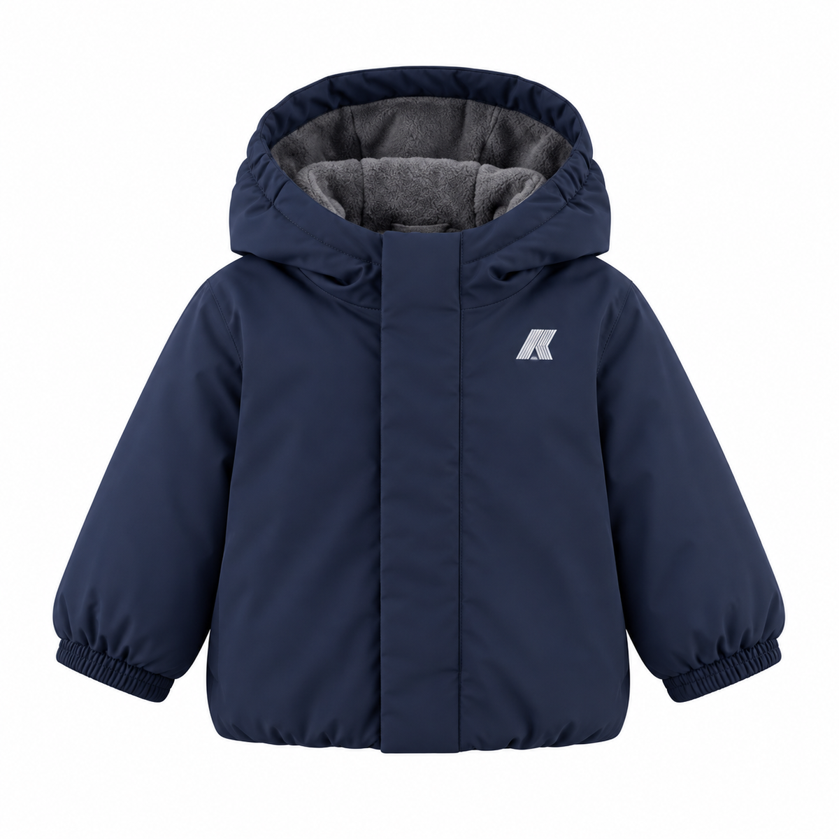 Kway giubbotto blu con cappuccio bambino e neonato