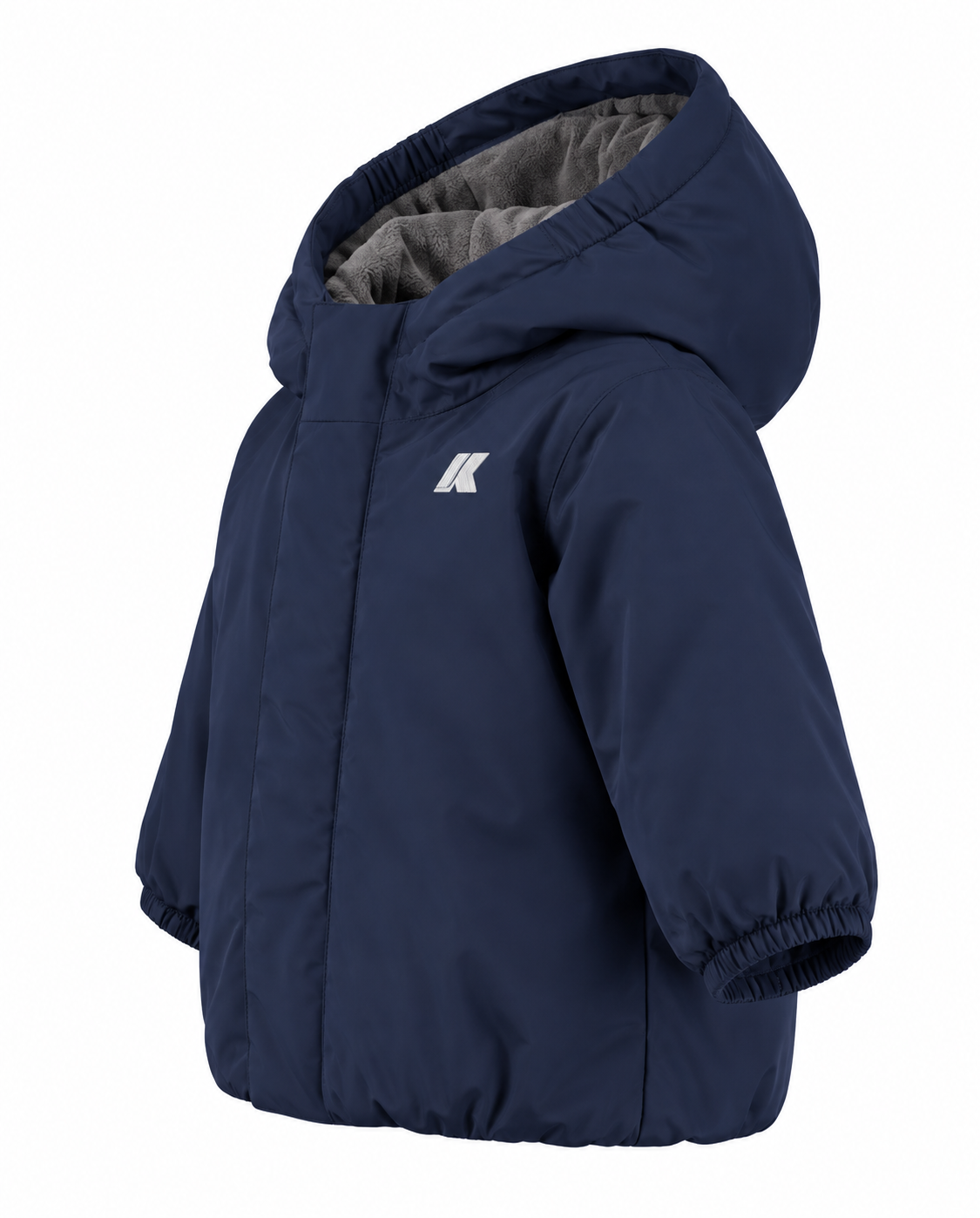 Kway giubbotto blu con cappuccio bambino e neonato