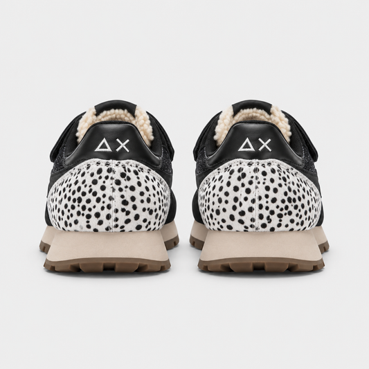SUN68 Stargirl Winter Vibe Sneakers Nere Bambina con Strappi