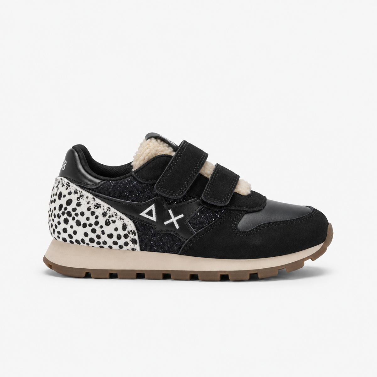 SUN68 Stargirl Winter Vibe Sneakers Nere Bambina con Strappi Z46424B