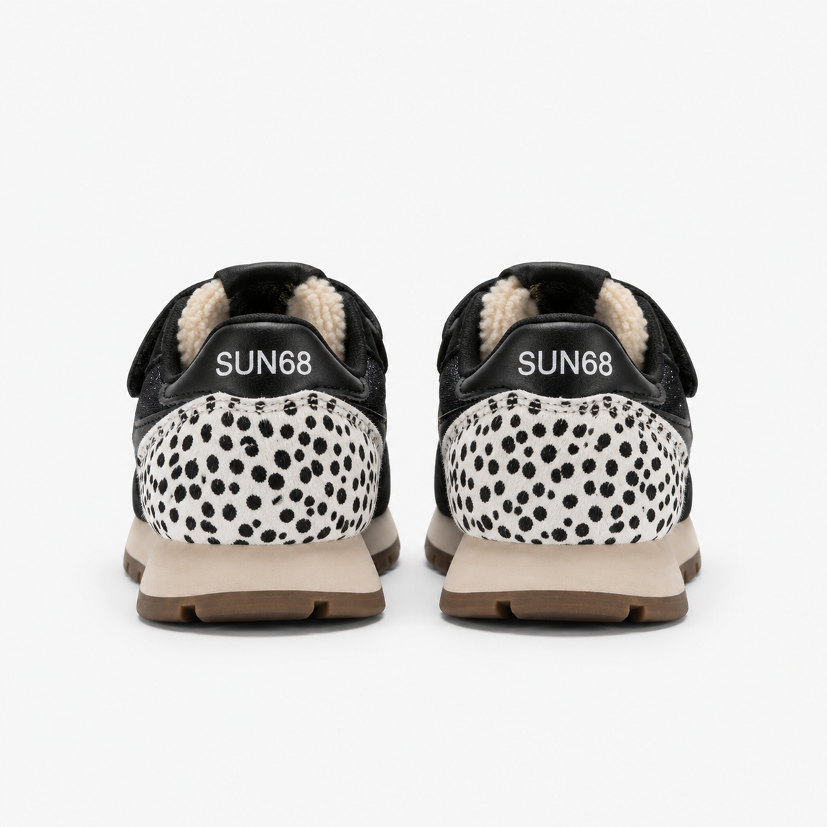 SUN68 Stargirl Winter Vibe Sneakers Nere Bambina con Strappi Z46424B