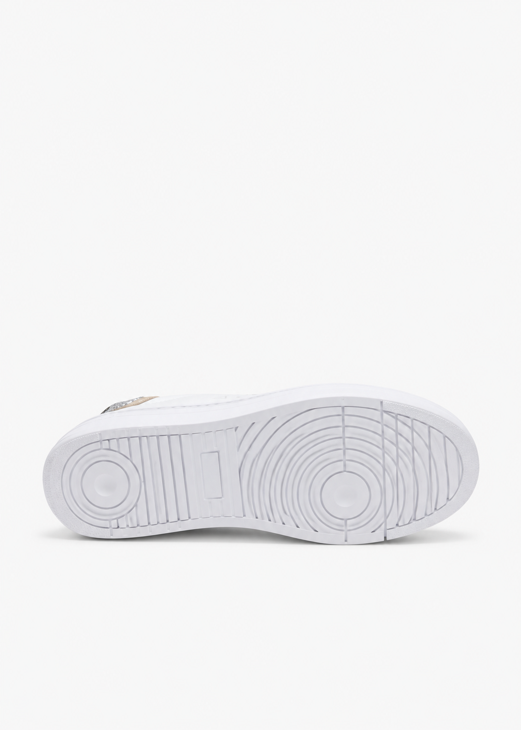 SUN68 Grace Sneakers Bianche e Argento Ragazza con Paillettes Z46463T