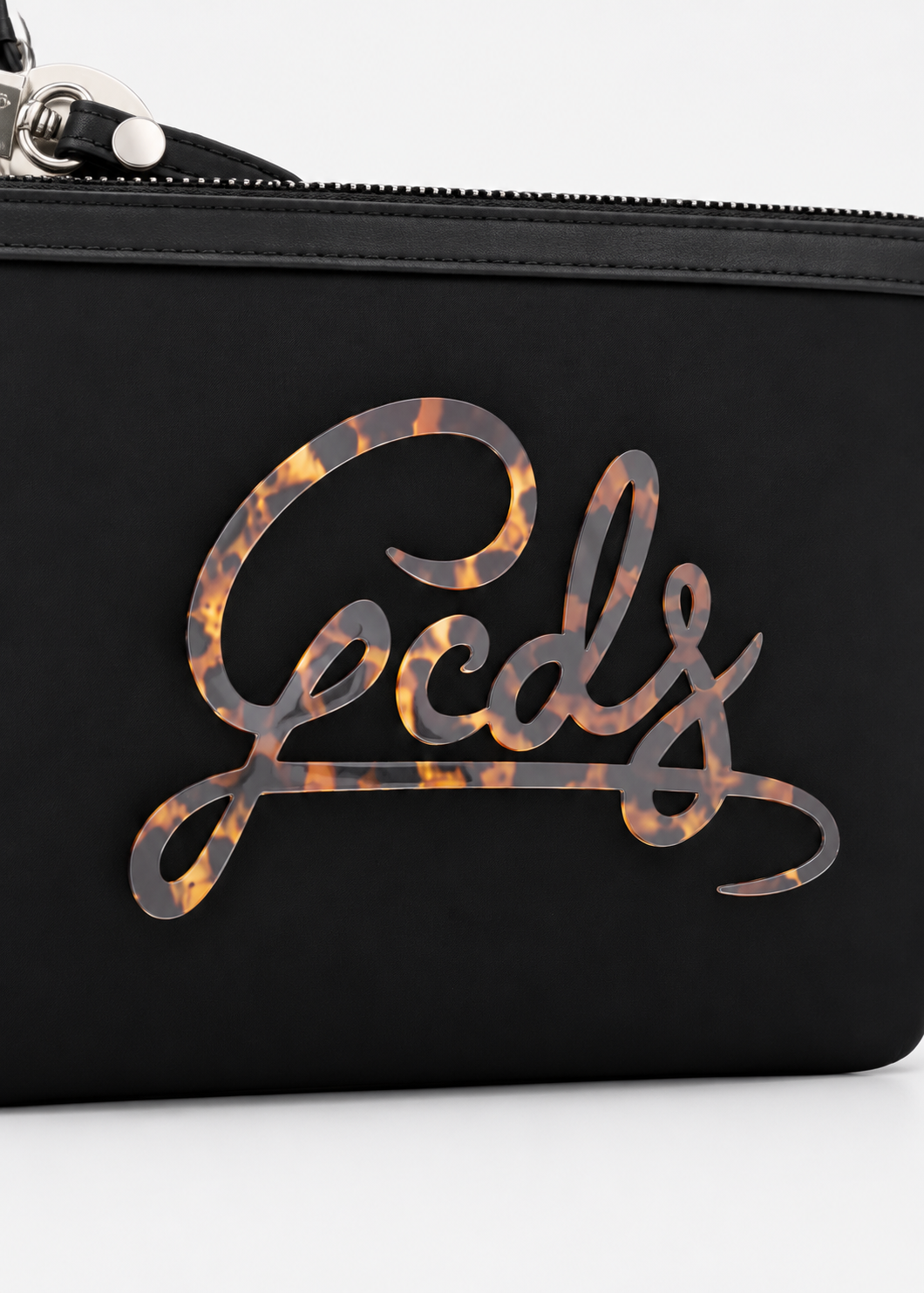 GCDS Pochette Nera Bambina con Maxi Logo AI26C2GJQW719T354