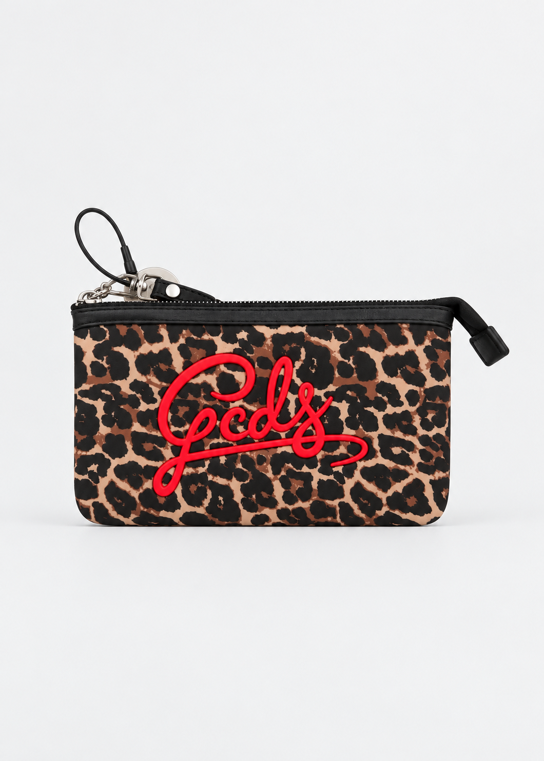 GCDS Pochette Animalier Bambina in Ecopelle con Maxi Logo AI26C2GJQW719T355