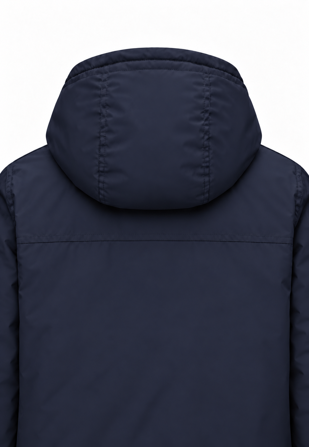 Kway giubbotto blu con cappuccio imbottitura calda