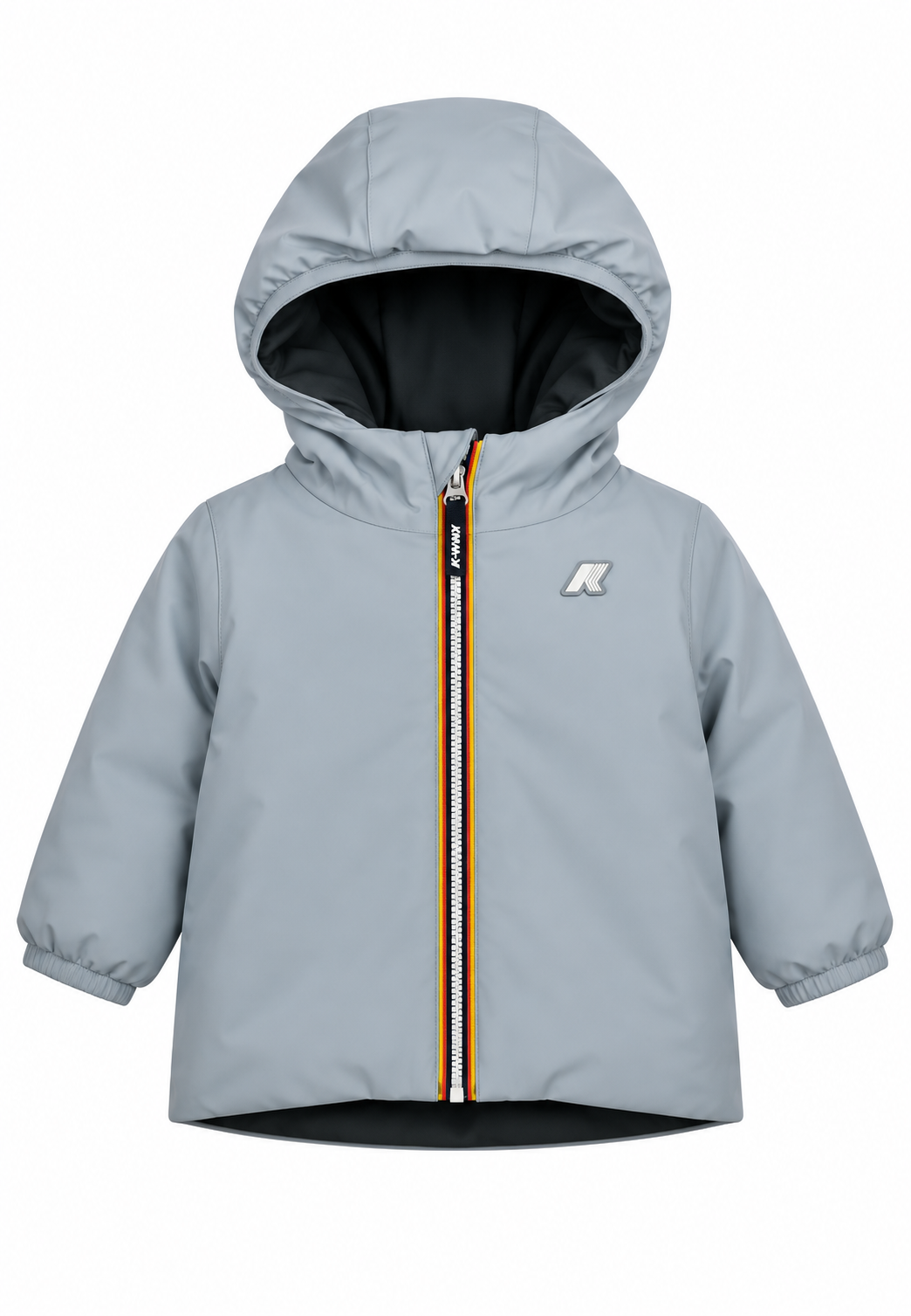 K-Way bambino Jack ST Warm Double – Giacca Reversibile Celeste e Verde