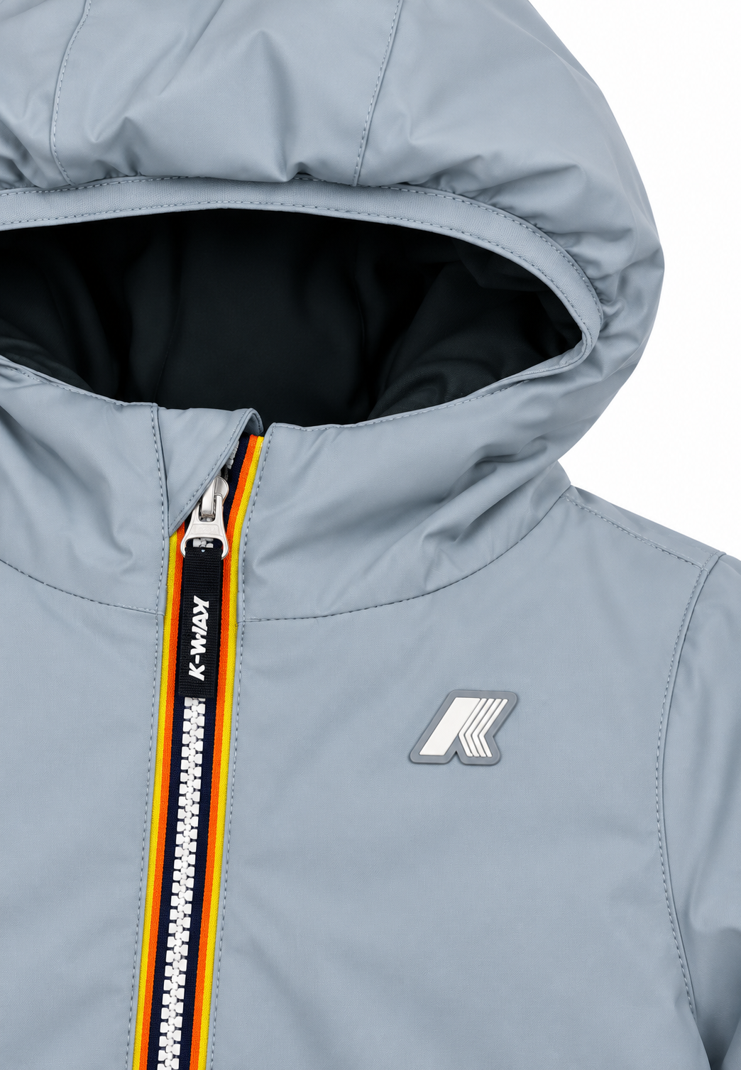 K-Way bambino Jack ST Warm Double – Giacca Reversibile Celeste e Verde