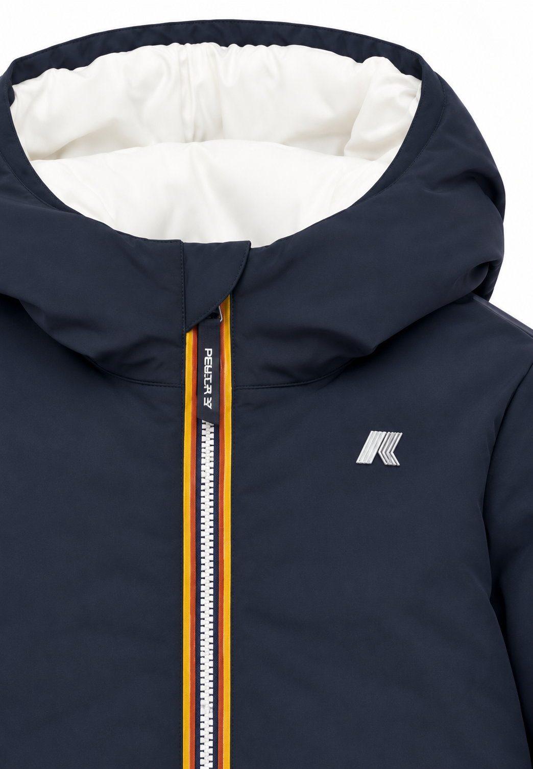 K-Way Paris giubbotto St Warm Double Reversibile bambino Blu/Bianco – Giacca Invernale Bambino con Cappuccio