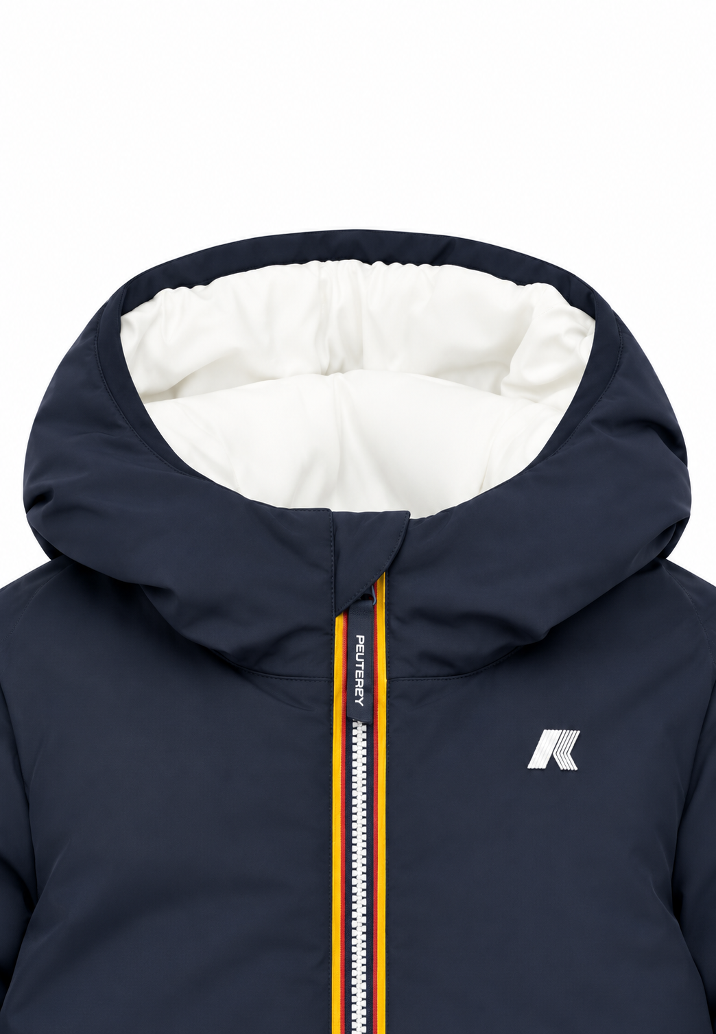 K-Way Paris giubbotto St Warm Double Reversibile bambino Blu/Bianco – Giacca Invernale Bambino con Cappuccio