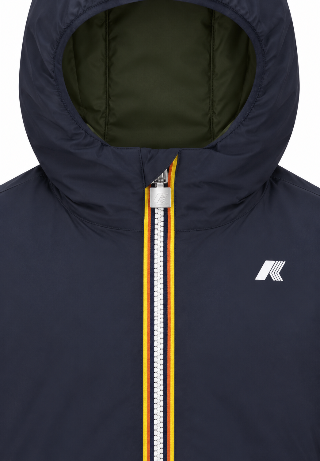 K-Way P. Jack St Warm Double Kids Junior Giacca Reversibile Blu Verde con Cappuccio – Giubbotto Invernale Bambino Ragazzo