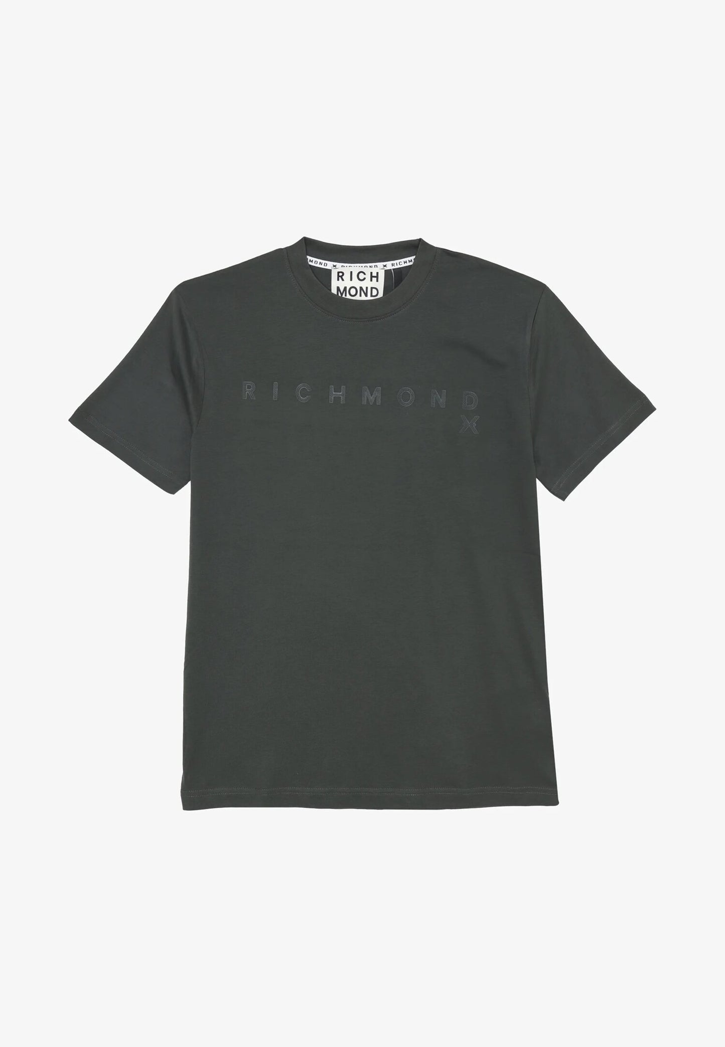 John Richmond TSHIRT VERDE MILITARE UOMO IN JERSEY Uomo UMA25046TS.VERDE_