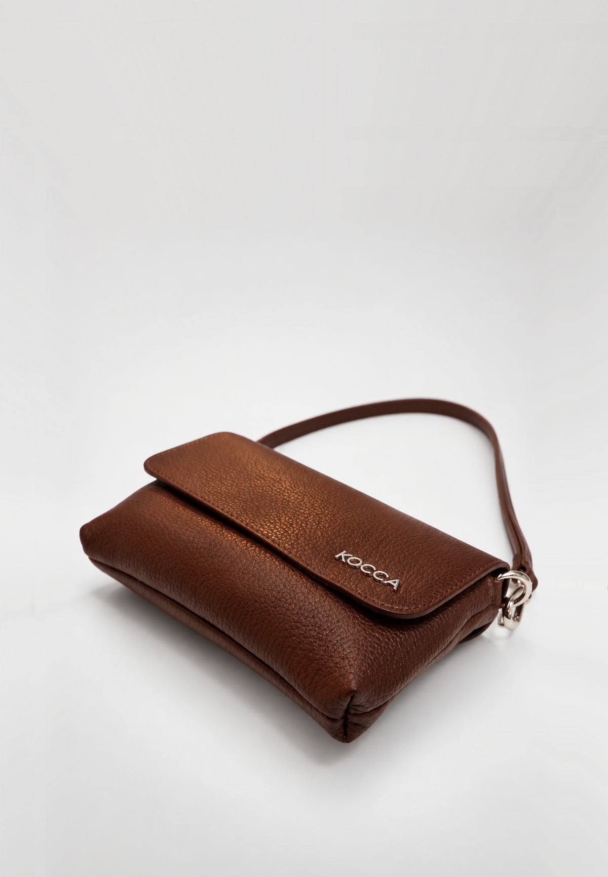 Kocca borsa marrone con tracolla a catenina e manico Bambine e ragazze yenna.marro_