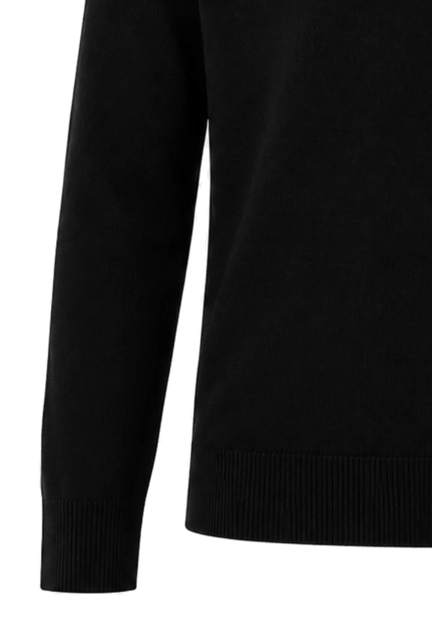 Peuterey MAGLIONE NERO IN LANA RASATA GIROCOLLO CON LOGO APPLICATO Bambini e ragazzi EXMOOR07KID.NE_