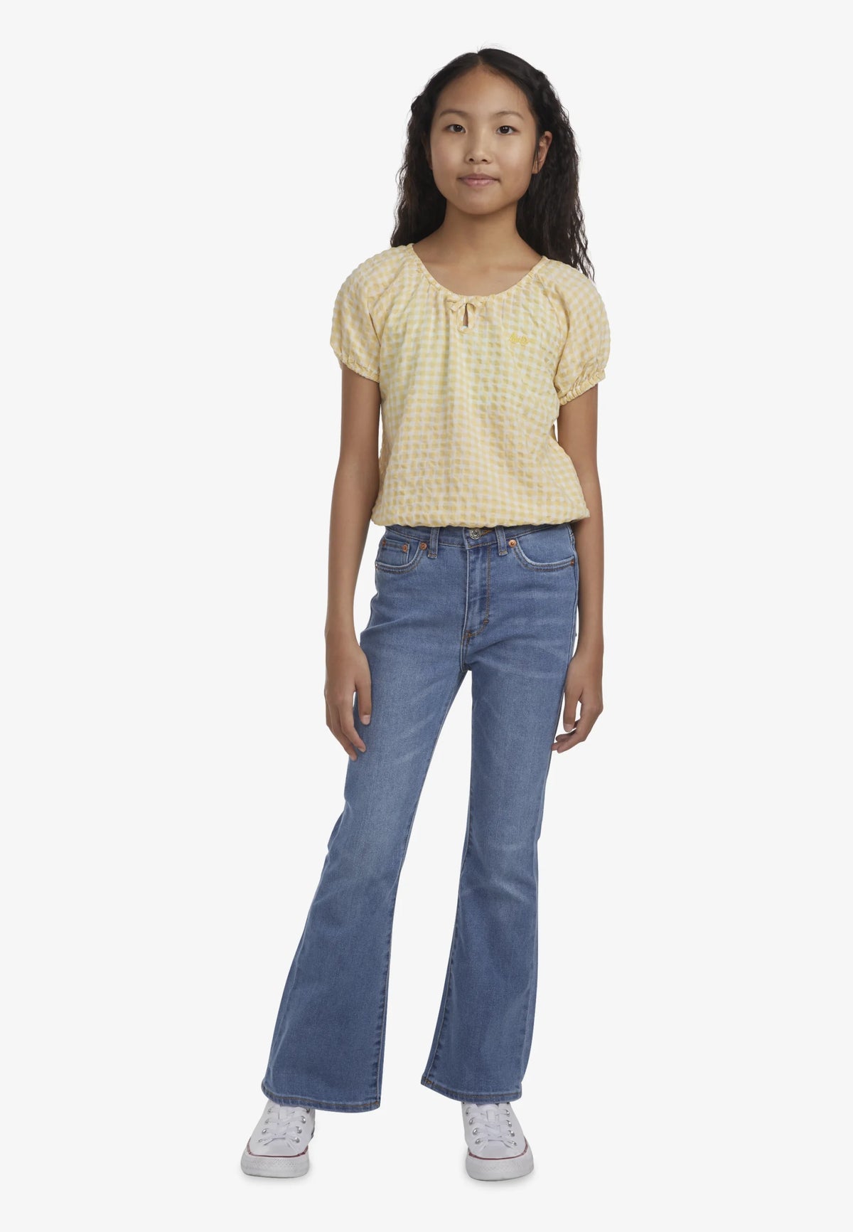 Levi's JEANS BLU DENIM 726  HIGH RISE FLARE A CINQUE TASCHE Bambine e ragazze 4EG970-MAQ.DENIM_