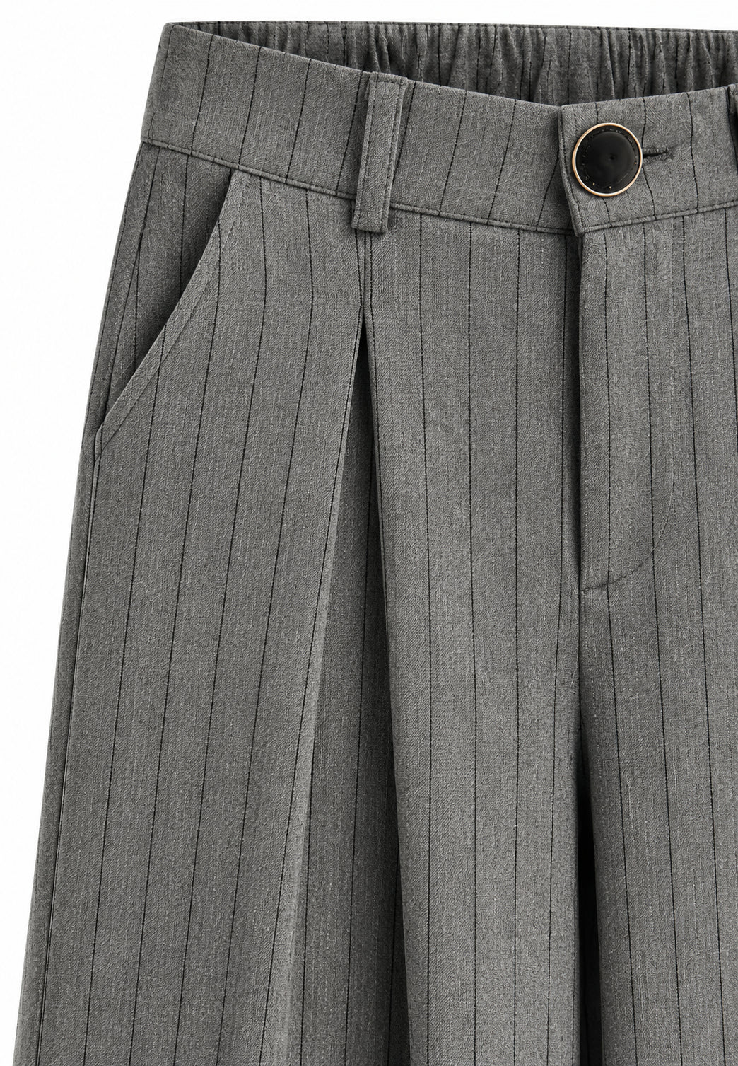 MA VIE PARIS PANTALONE GRIGIO GESSATO CON PIEGONI Bambine e ragazze MV2431.GRIG_