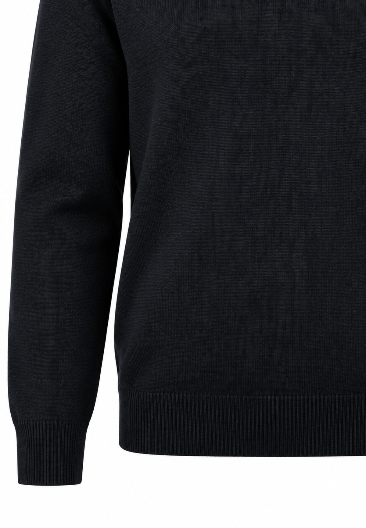 OVERD MAGLIONE NERO IN LANA RASATA Bambini e ragazzi OK105SMG.NE_