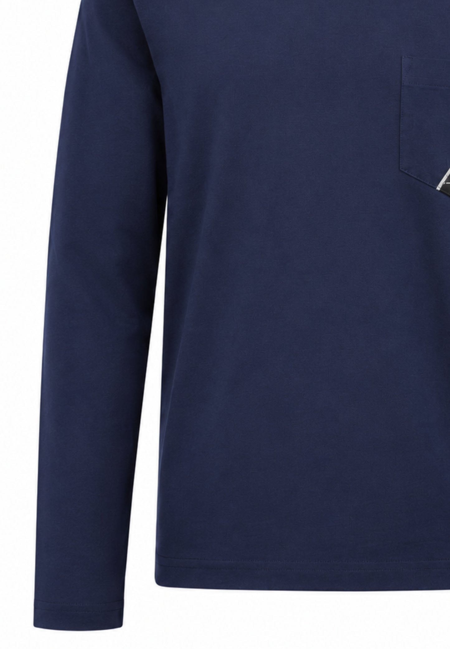 Roy Roger's tshirt BLU A MANICHE LUNGHE CON TASCHINO Bambini e ragazzi rz488/00.blu_