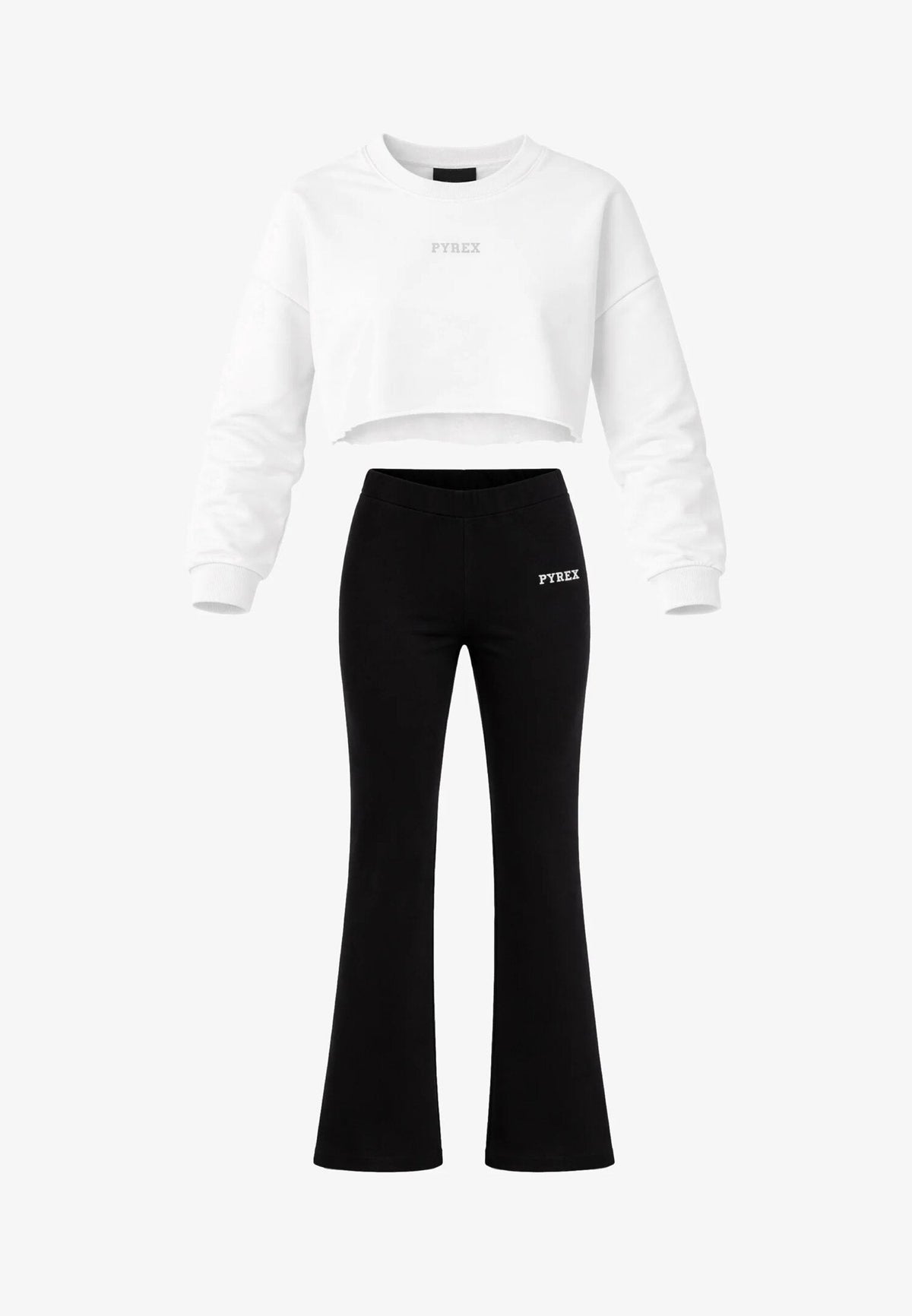Pyrex pyrex completo bianco felpa leggings bambina girocollo 26epk46071 46106_  26EPK46071-46106_