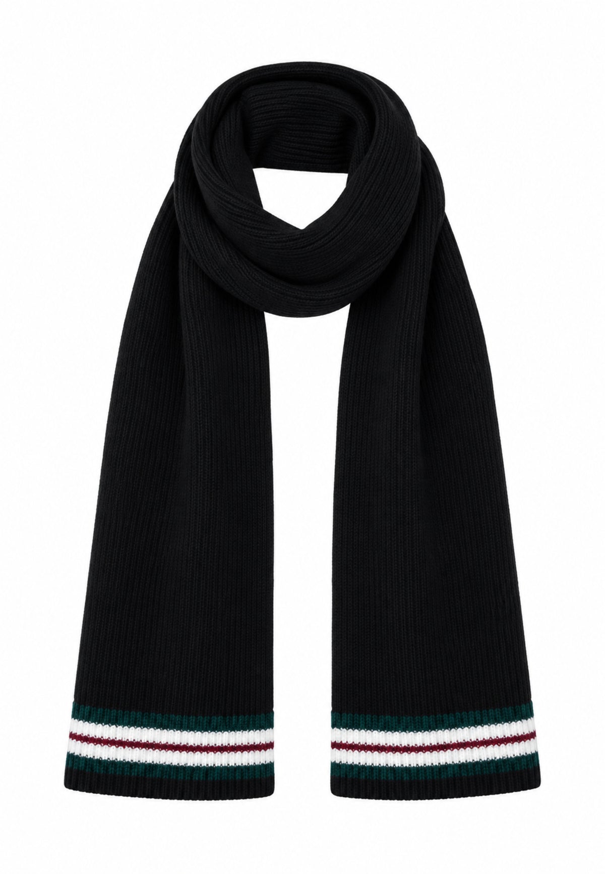 Gabriella Gucci SET CAPPELLO E SCIARPA IN MAGLIA CON STRISCE Bambine e ragazze GK306+308.NE_