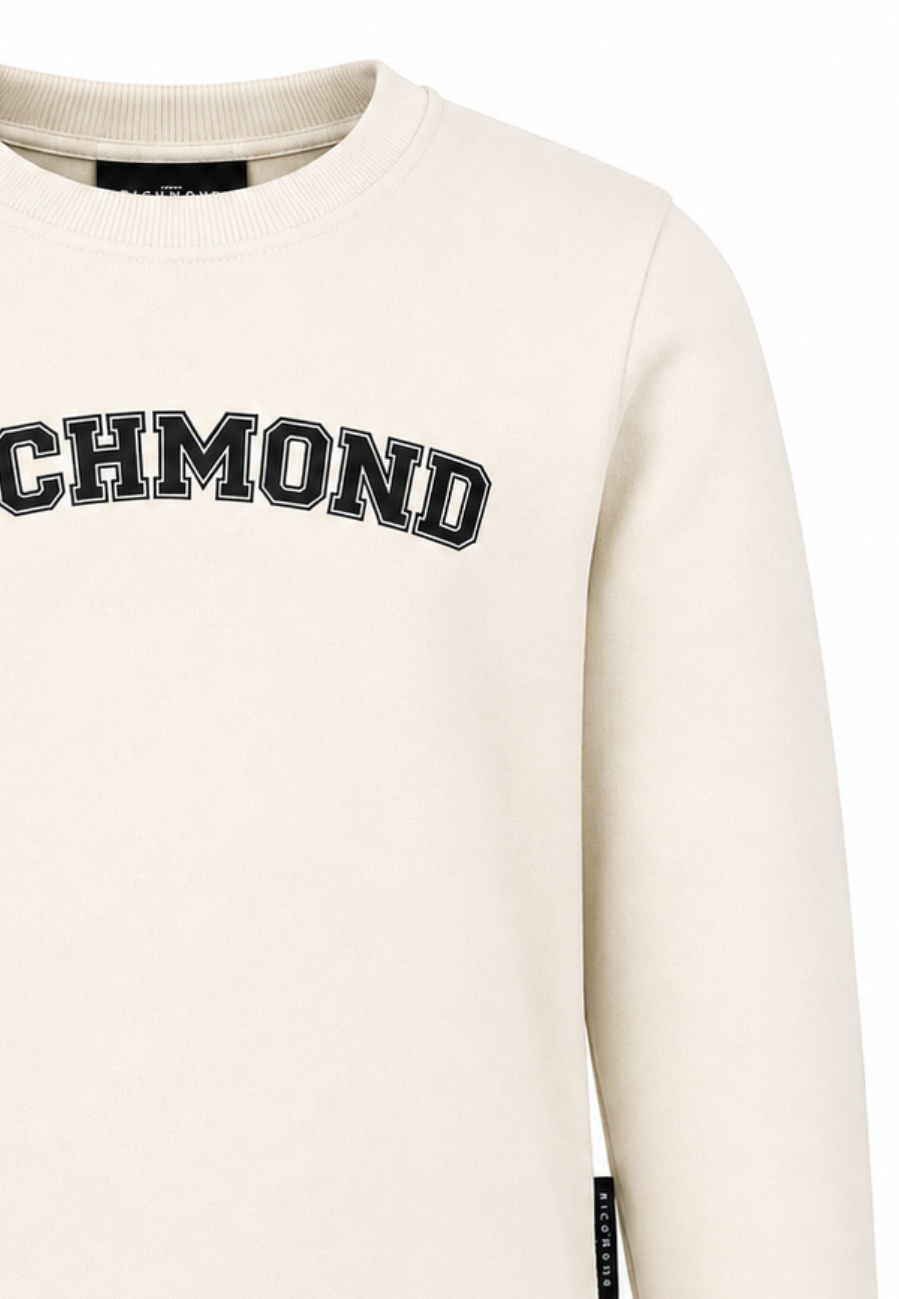 John Richmond felpa beige girocollo CON LOGO COLLEGE Bambini e ragazzi rba26175fe.beige_